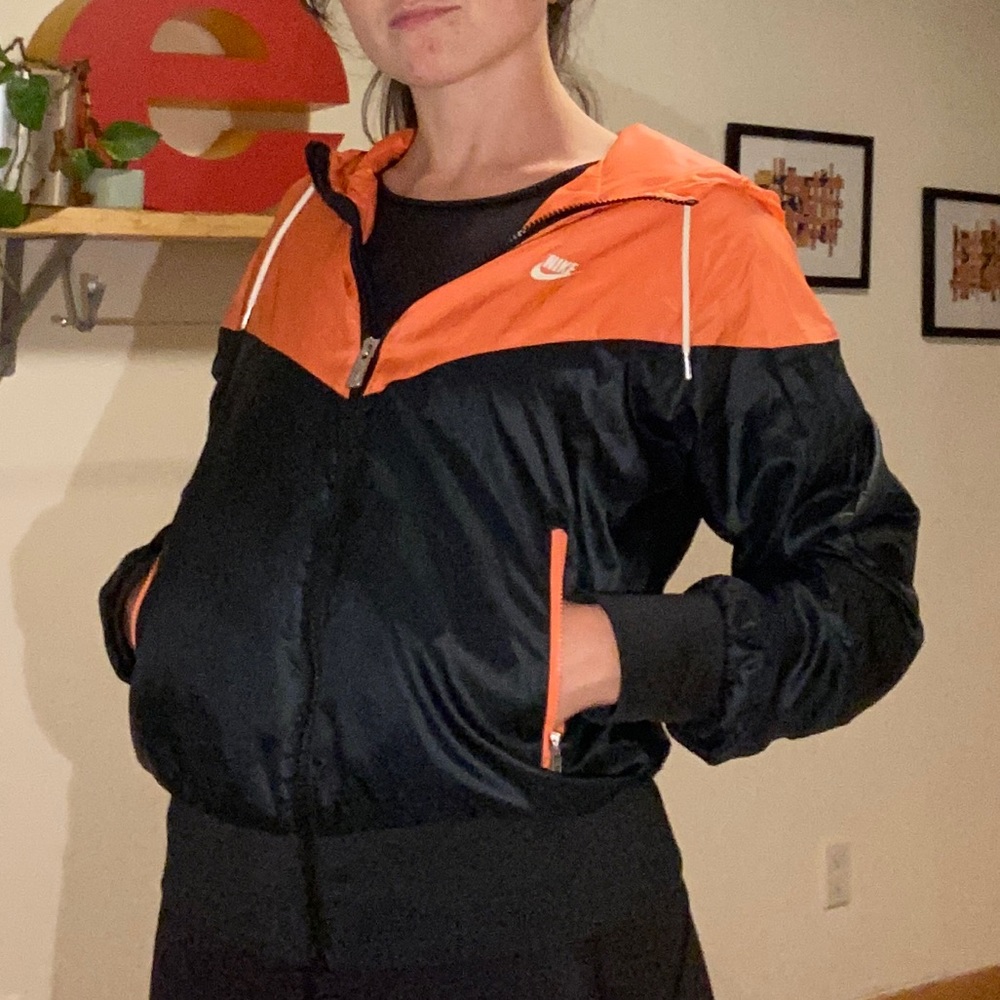 Nike - Orange and Black Nike Windbreaker
